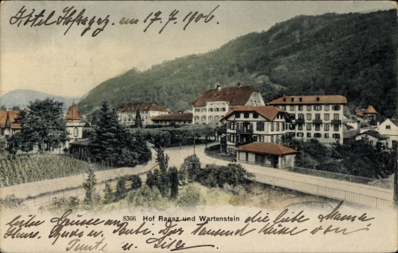 KP Bad Ragaz Kanton St. Gallen, Hotel Hof Ragaz, Wartenstein