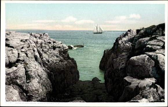 Ak New Hampshire USA, The Gorge bij Appledore, Isles of Shoals