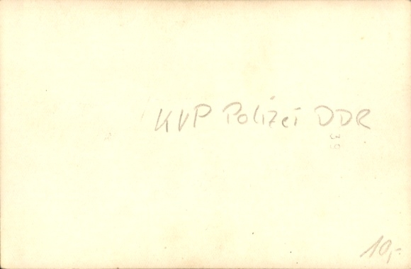Photo KVP Police GDR, policeman in uniform