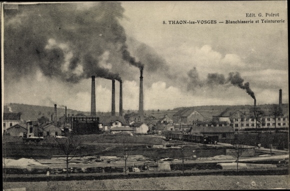 Postcard Thaon Vosges, Laundry and Dyeing