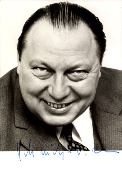 Foto Politiker Hermann Schmitt-Vockenhausen, Autogramm