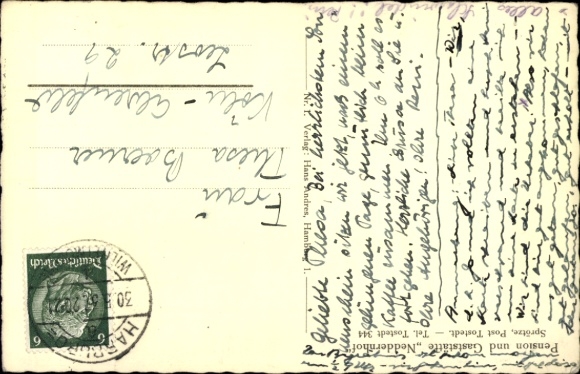 Postcard Tostedt in Lower Saxony, Pension and Restaurant Neddernhof