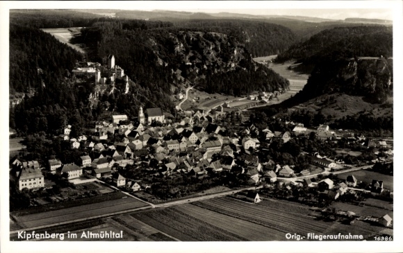 Postcard Kipfenberg in Upper Bavaria, Altmühltal, aerial photograph