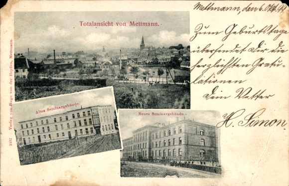 Postcard Mettmann in North Rhine Westphalia, general view, old seminar building