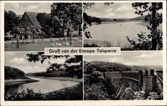 Ak Breckerfeld in Westfalen, Ennepe Talsperre, Pension Eicker Altenfeld