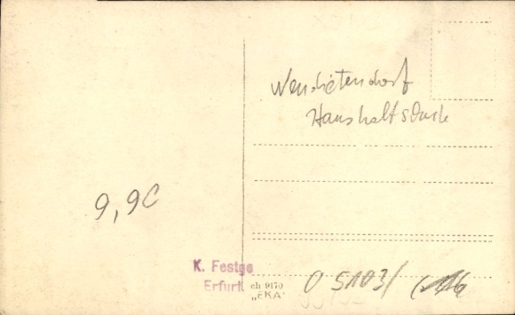 Photo Postcard Neudietendorf in Thuringia, household school