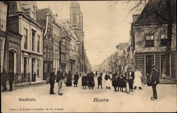 Postcard Hoorn North Holland Netherlands, Stadhuis