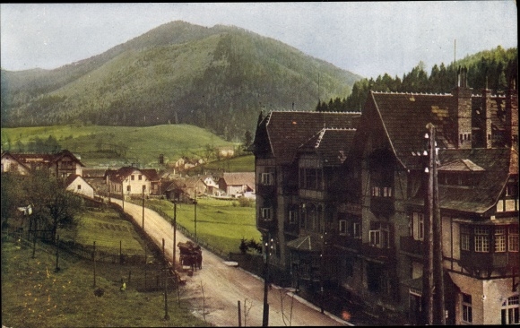 Postcard Steinhaus am Semmering Styria, partial view