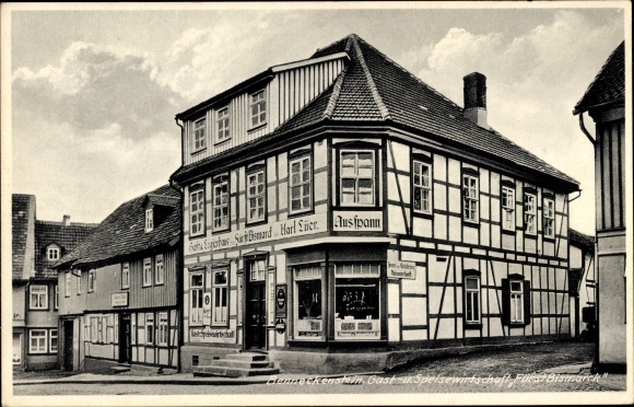 Ansichtkaart Benneckenstein Oberharz, herberg Prins Bismarck