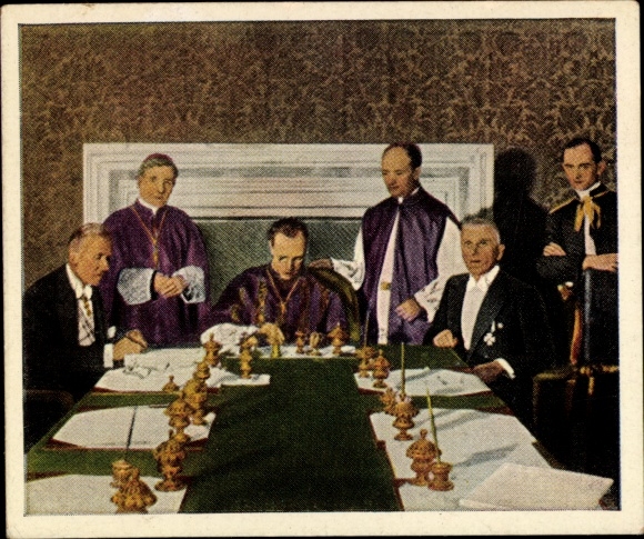 Zdjęcie zbiorowe Okres powojenny Nr 217 Lipiec 1933 r. Konkordat Rzeszy, Kardynał Pacelli, von Papen