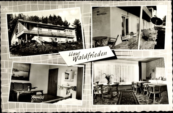 Ak Thurmansbang Niederbayern, Haus Waldfrieden, Bes.Wodarz