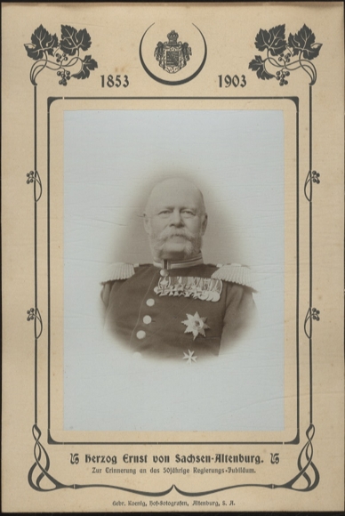 Cabinet Foto Herzog Ernst von Sachsen-Altenburg