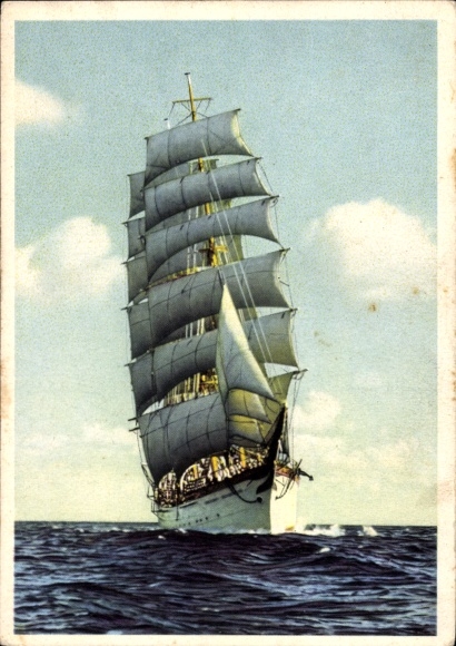 Ak Segelschiff, Dreimaster