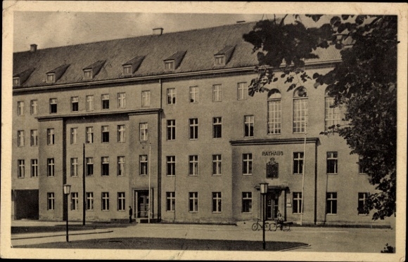 Ak Gussew Gumbinnen Ostpreußen, Rathaus