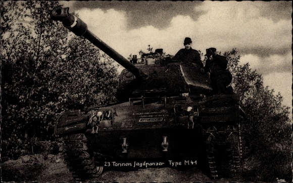 Postcard Deutsche Bundeswehr, 23 ton tank destroyer type M 41