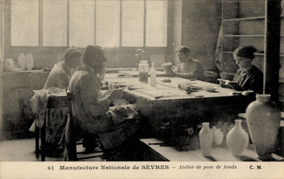 Postcard Sevres, Ceramic Manufactory