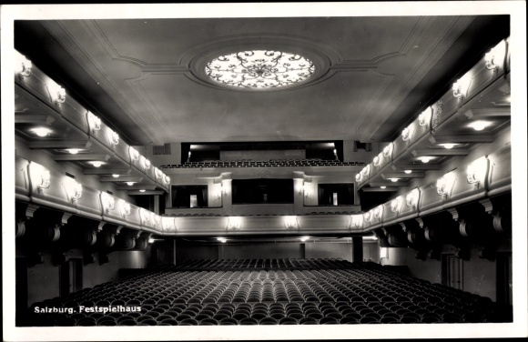 Postcard Salzburg in Austria, Festival Hall