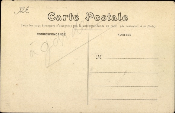 Ak Berneval le Grand Petit Caux Seine Maritiem, meer, huizen, bomen, landschap, rustige sfeer