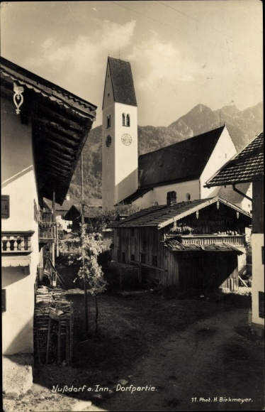 PC Nußdorf am Inn Upper Bavaria, village lot, church