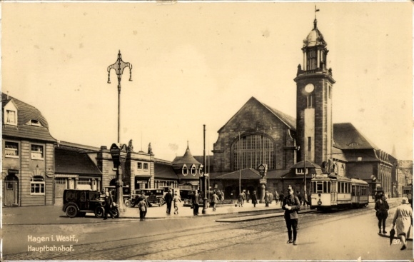 Ak Hagen in Westfalen, Hauptbahnhof