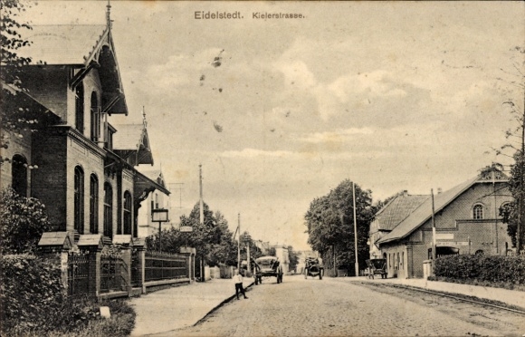 Postcard Hamburg Eimsbüttel Eidelstedt, Kieler Straße