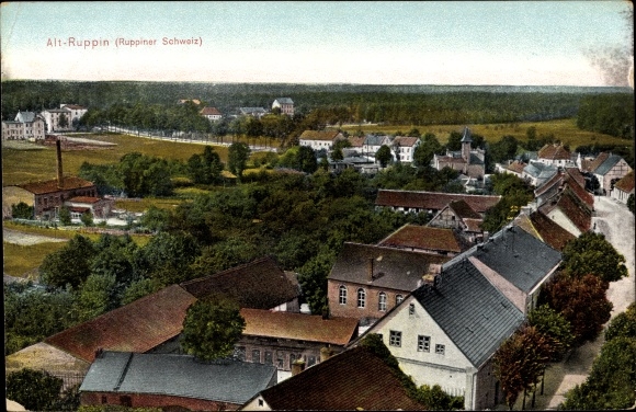 Postcard Altruppin Neuruppin in Brandenburg, view of the town