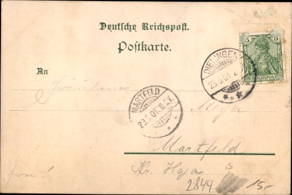 Postcard Lemförde in Lower Saxony, Gasthaus Hannoversches Berghaus