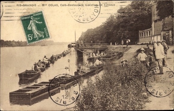 Ak Ris Orangis Essonne, Mon Colas, Cafe Restaurant, Location de bateaux