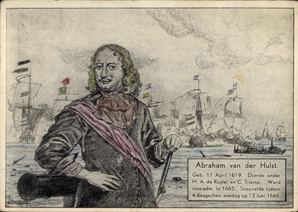 Kunstenaar Ak Abraham van der Hulst, Nederlandse admiraal