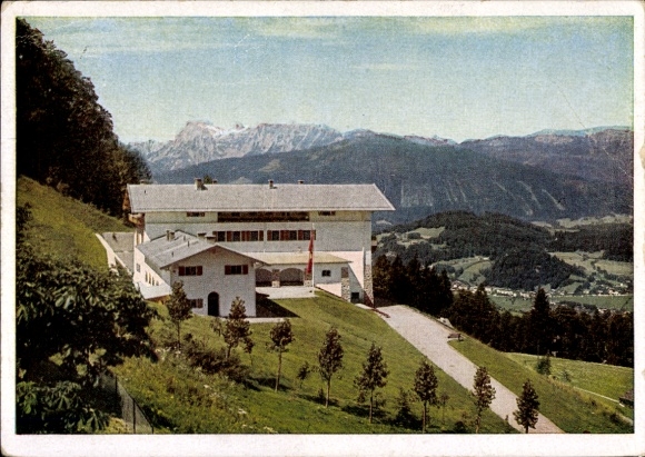 Ak Obersalzberg Berchtesgaden in Oberbayern, Berghof Wachenfeld, Landhaus des Reichskanzlers