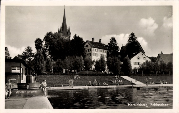 Ansichtkaart Heroldsberg in Midden-Franken, Schlossbad