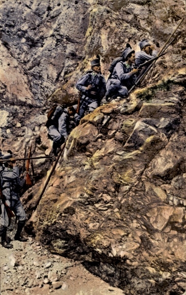 KP Kuk Kaiserschützen, patrol strażniczy, pozdrowienia z obszaru przygranicznego