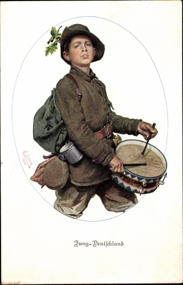Artist PC Jung Germany, Jugendwehr, Drummers, Bayer. National Committee for Volunteer nursing