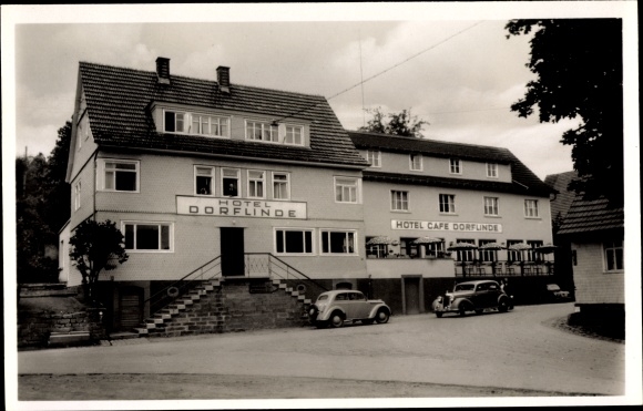 Postcard Grasellenbach im Odenwald, Hotel Zur Dorflinde, owner Hans Jöst