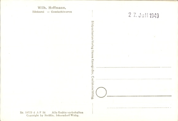 Postcard Unterheinriet Untergruppenbach in Württemberg, aerial photograph