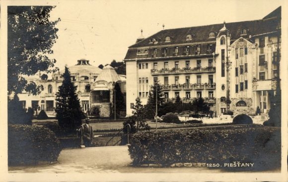 KP Piešťany Pistyan Pistian Pöstyen Słowacja, widok na miasto