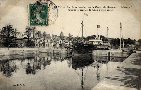 Ak Caen Calvados, Entree du bassin, Steamer Brittany