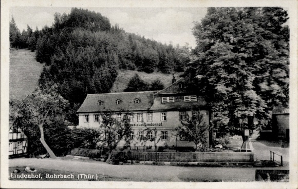 Postcard Rohrbach in Thuringia, Lindenhof