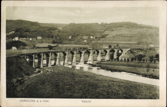 Ansichtkaart Herdecke an der Ruhr, viaduct