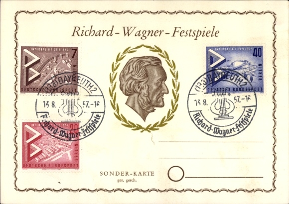 Ak Bayreuth in Opper-Franken, Richard Wagner Festival