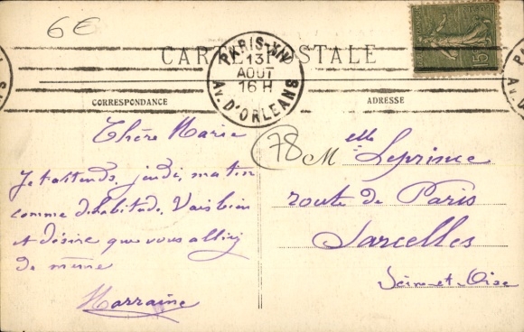 Postcard Montfort l'Amaury Yvelines, Vue prize da Val