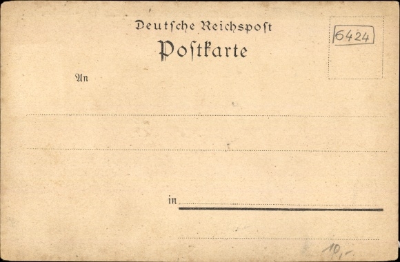Chromo-Litho Katzhütte in the Schwarzatal Thuringia, Hotel Wurzelberg, Dependance, view of the town