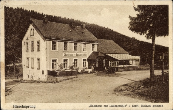 PC Hirschsprung Altenberg Eastern Ore Mountains, inn to the shop mill