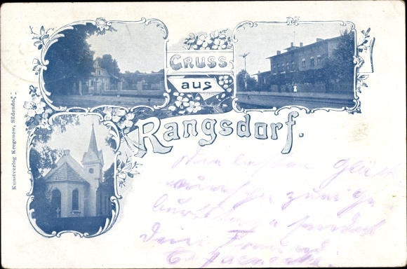 Ak Rangsdorf in Brandenburg, Kirche, Ortsansichten