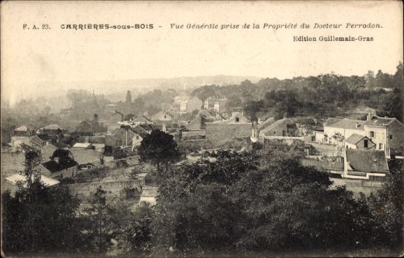 Postcard Carrières sous Bois Yvelines, Vue Générale