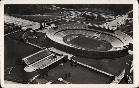 PC Berlin Charlottenburg Westend, Reichssportfeld, Olympic Stadium, aerial photo