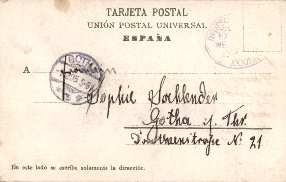 Postcard Las Palmas de Gran Canaria Islas Canarias, Alameda