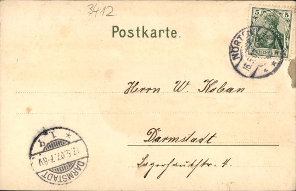 Chromo-Litho Angerstein Nörten Hardenberg in Lower Saxony, Gasthaus Linden, Hardenburg
