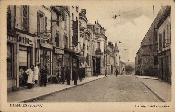 Ak Étampes Essonne, Rue Saint Jacques