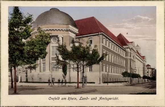 Ak Krefeld am Niederrhein, Land- und Amtsgericht